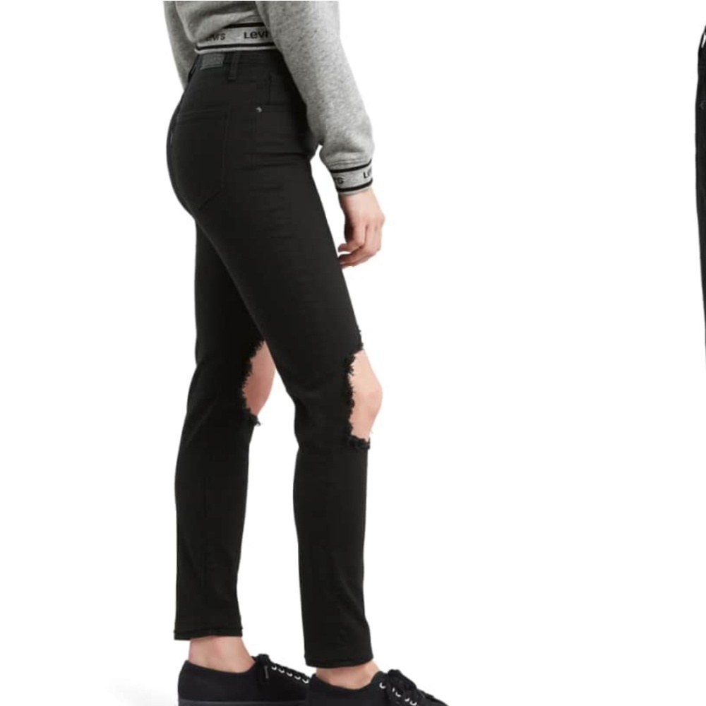 SALE! ⭐️ Levi's 721 High Rise Skinny destructed knee - Picture 5 of 8